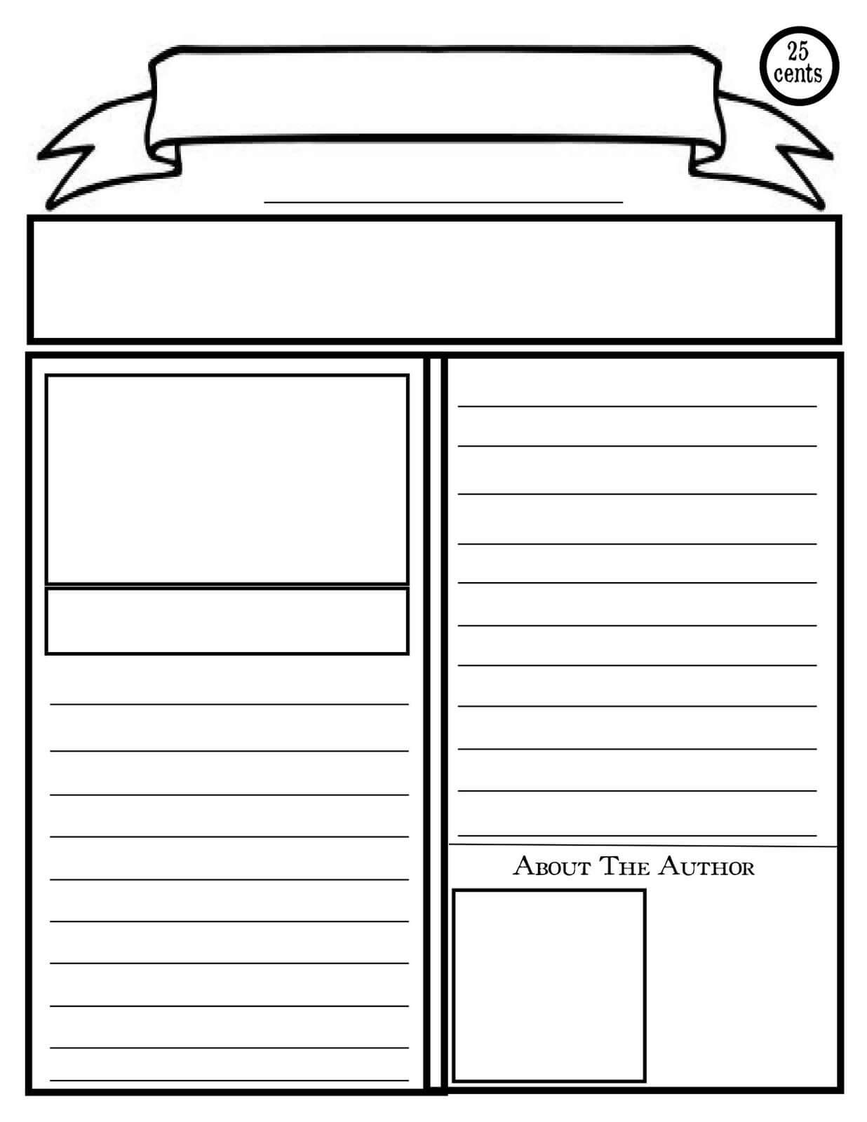 Blank Newspaper Template For Kids Printable | Homework Help Intended For Blank Newspaper Template For Word