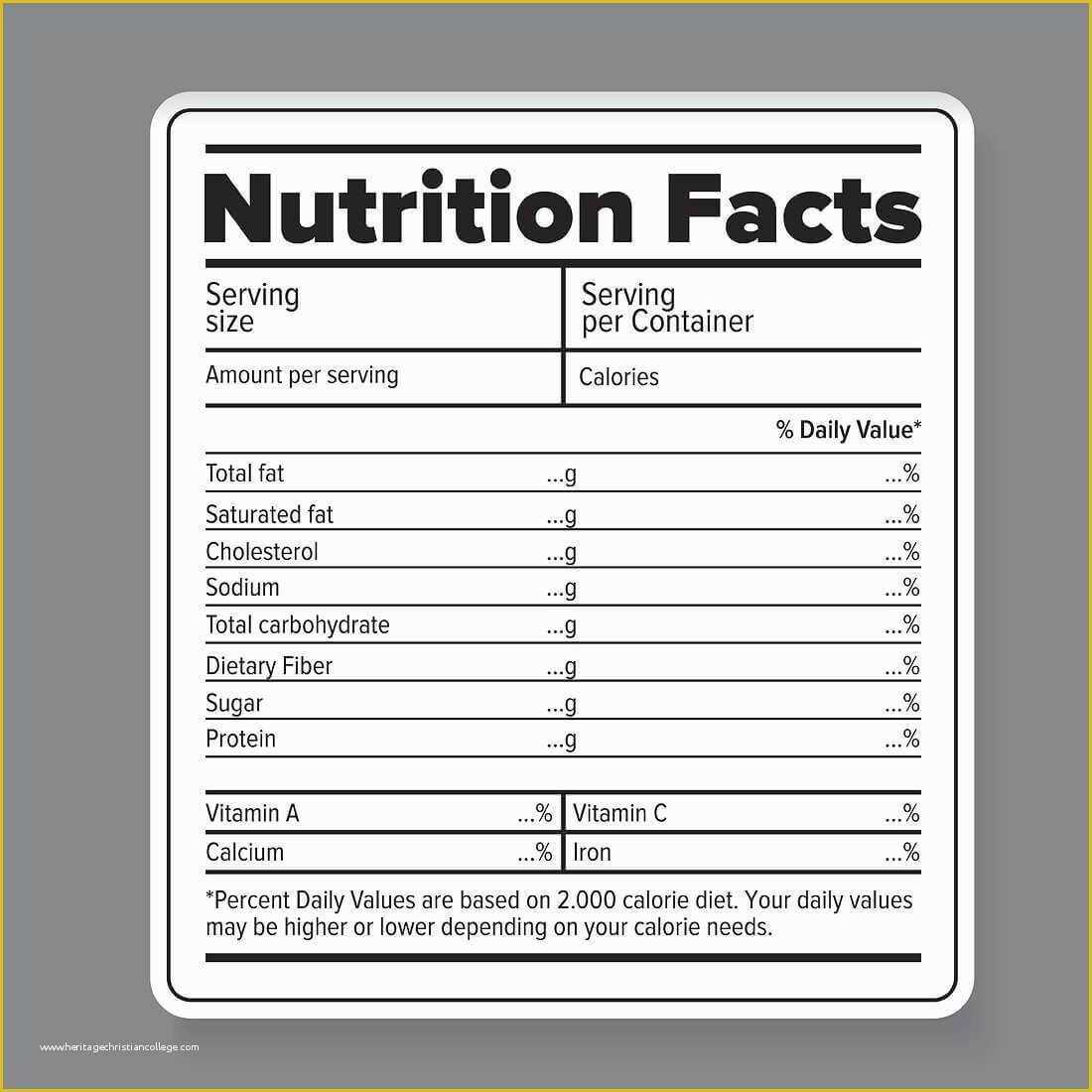 Blank Nutrition Label Template – Andon.australianuniversities.co Pertaining To Blank Food Label Template