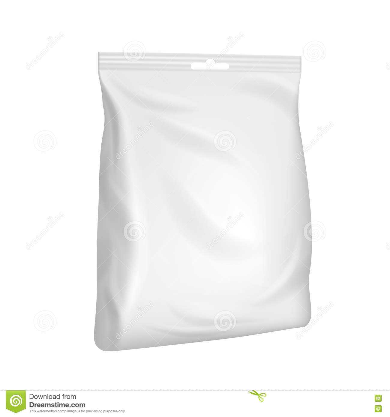 Blank Packaging Template Mockup Isolated On White. Stock Intended For Blank Packaging Templates