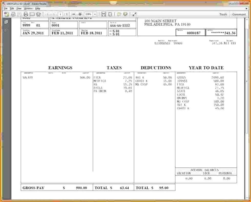 Blank Pay Stub Template Word – Wovensheet.co Regarding Blank Pay Stub Template Word