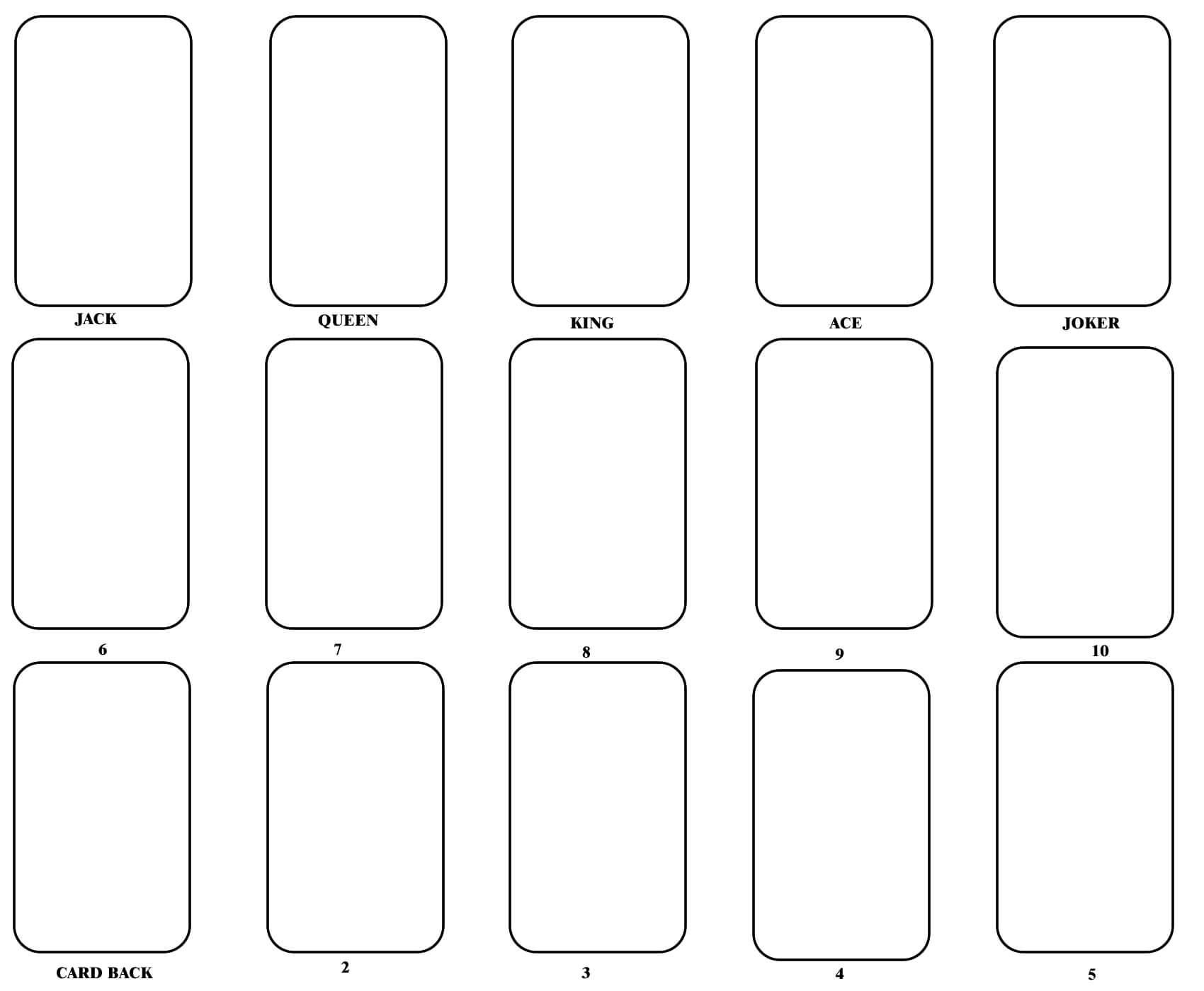 Blank Playing Card Template | One Day | Blank Playing Cards Regarding Deck Of Cards Template