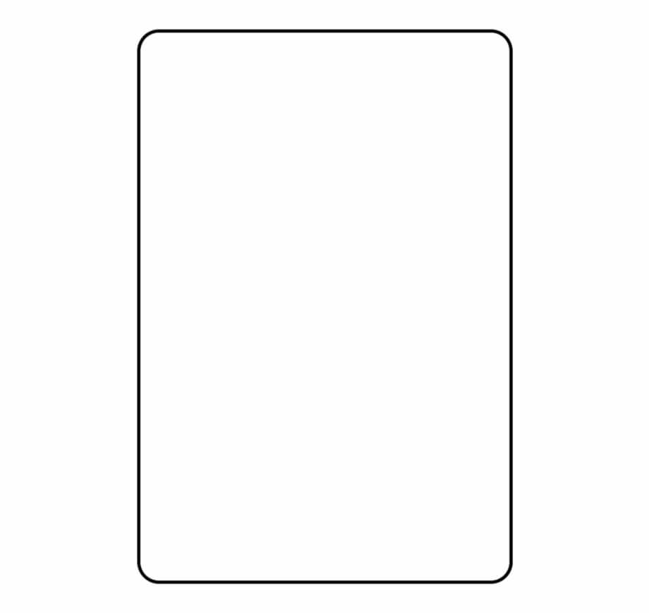 Blank Playing Card Template Parallel – Clip Art Library Pertaining To Blank Playing Card Template