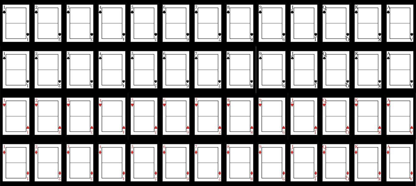 Blank Playing Card Template | Valentine | Blank Playing With Regard To Deck Of Cards Template