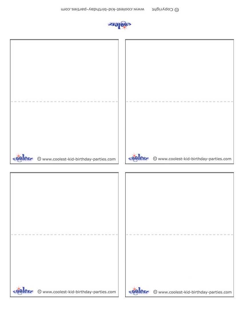 Blank Printable Place Cards Regarding Free Place Card Templates Download