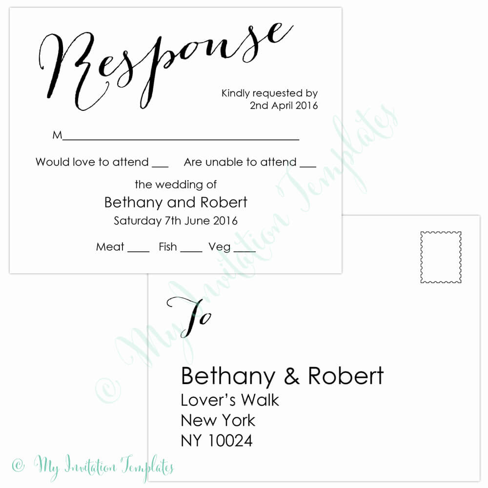 Blank Rsvp Cards Awesome Rsvp Card Templates Free Teriz Within Free Printable Wedding Rsvp Card Templates