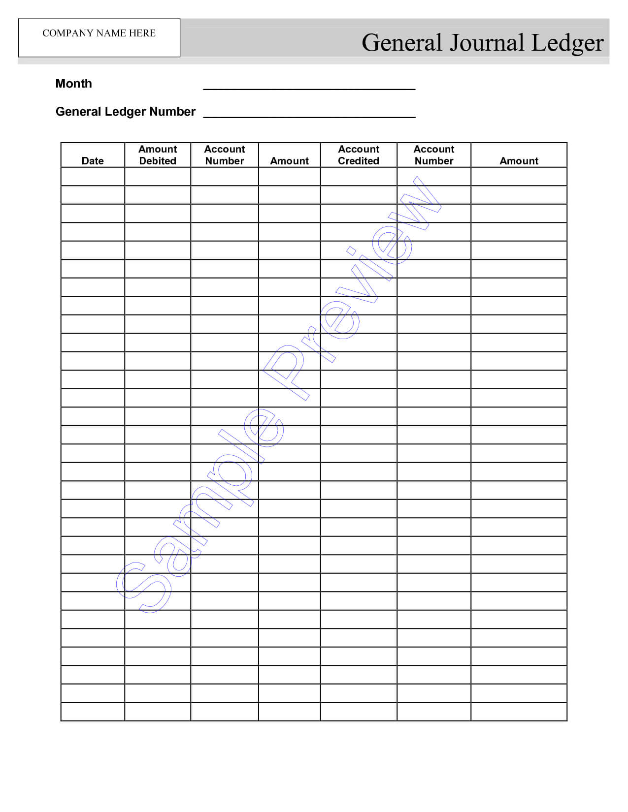 Blank Self Employment Ledger Sheets – Google Search | Small With Blank Ledger Template