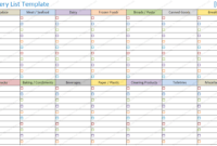 Blank Shopping List Printable Template | Blank Grocery List in Blank Grocery Shopping List Template