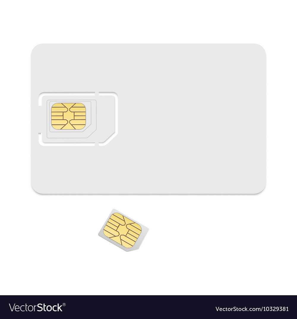 Blank Sim Card Template Realistic Icon Within Sim Card Template Pdf