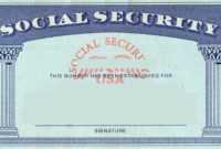 Blank Social Security Card Template | Social Security Card intended for Blank Social Security Card Template