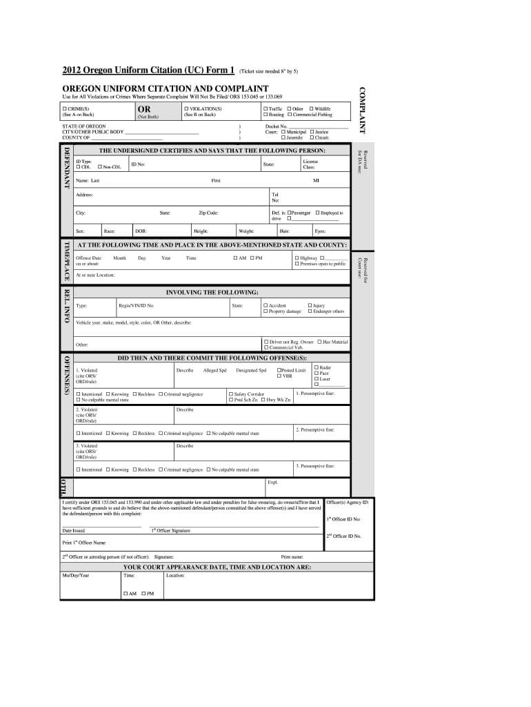 Blank Speeding Ticket – Fill Online, Printable, Fillable With Blank Speeding Ticket Template