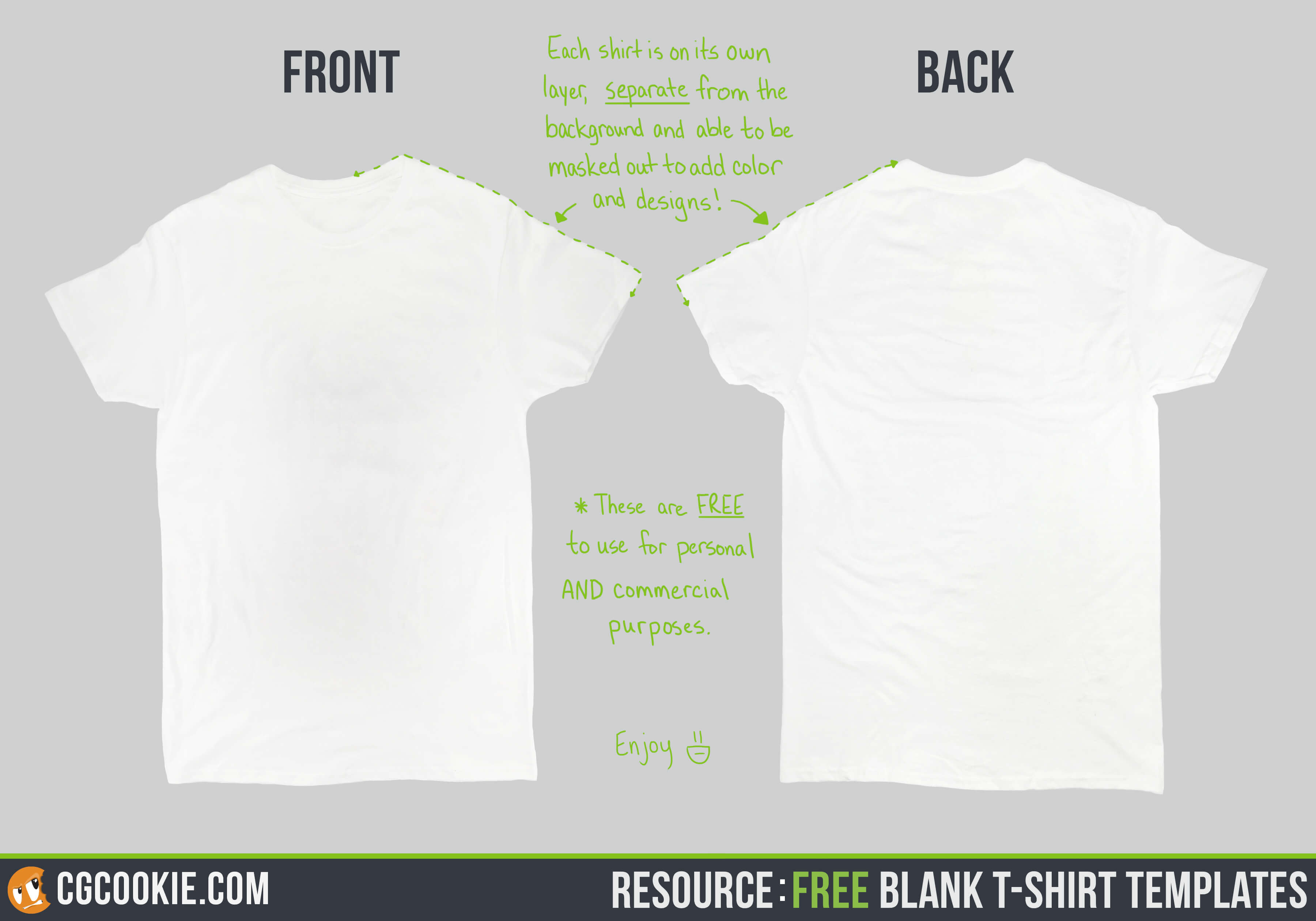 Blank T Shirt – Cg Cookie With Regard To Blank T Shirt Design Template Psd