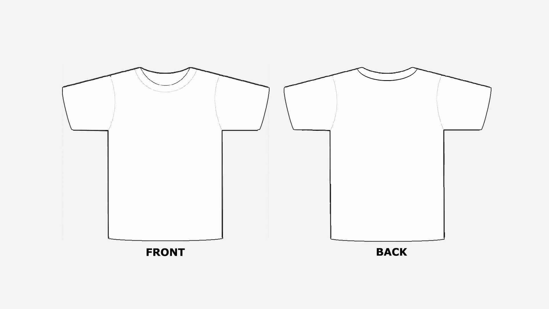 Blank T Shirt Template Clip Art – Dreamworks With Regard To Blank Tshirt Template Pdf