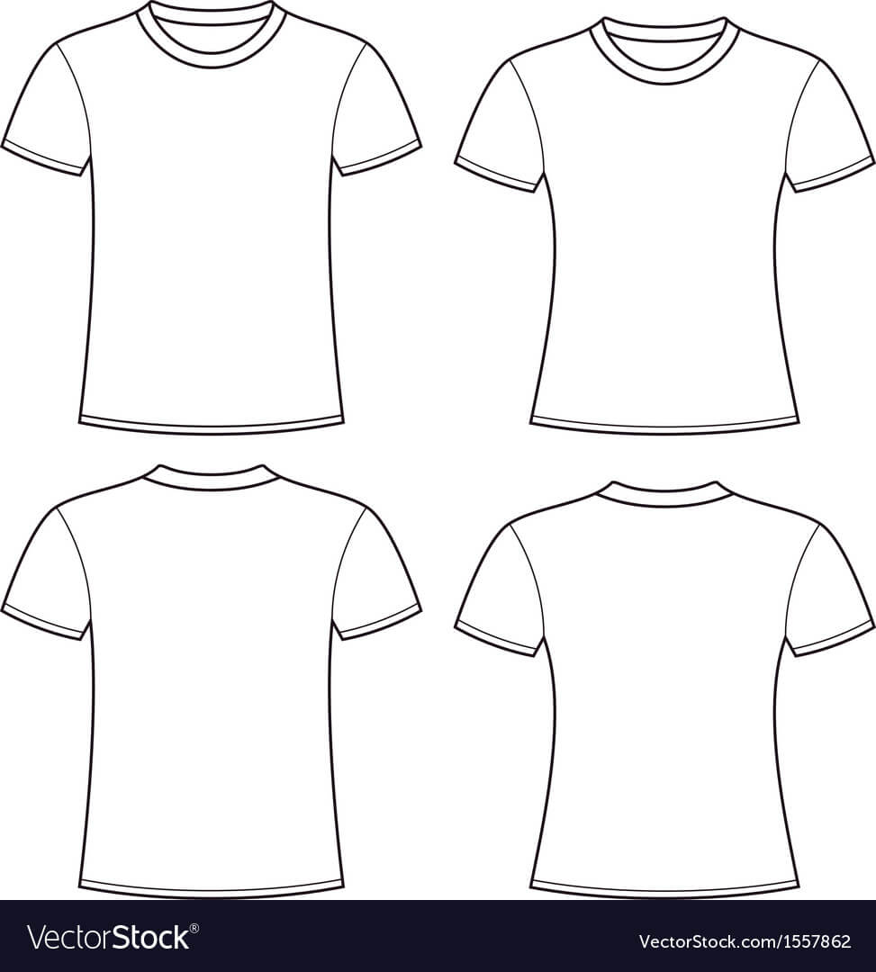 Blank T Shirts Template With Regard To Blank T Shirt Outline Template