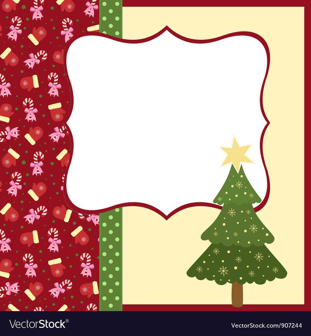 Blank Template For Christmas Greetings Card In Blank Christmas Card Templates Free