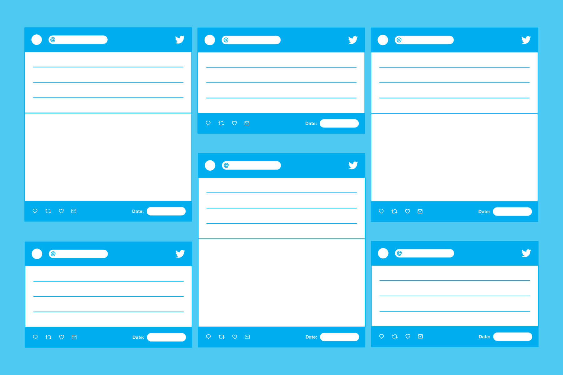 Blank Twitter Profile Template