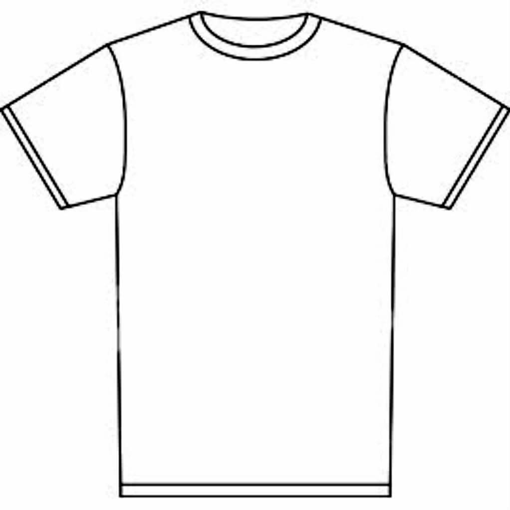 Blank Tshirt Template Tryprodermagenix Org Prepossessing T Pertaining To Printable Blank Tshirt Template