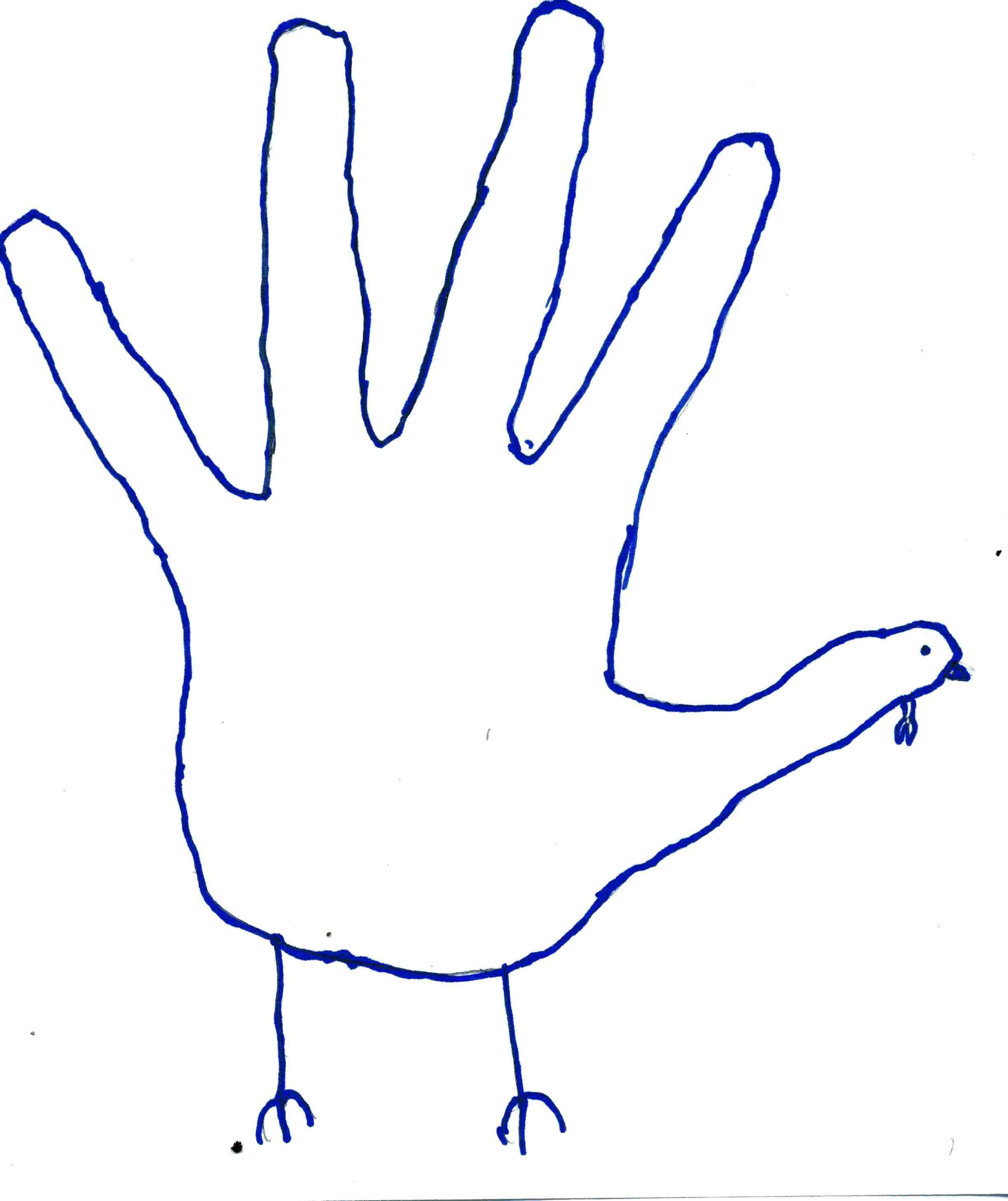 Blank Turkey Template Within Blank Turkey Template