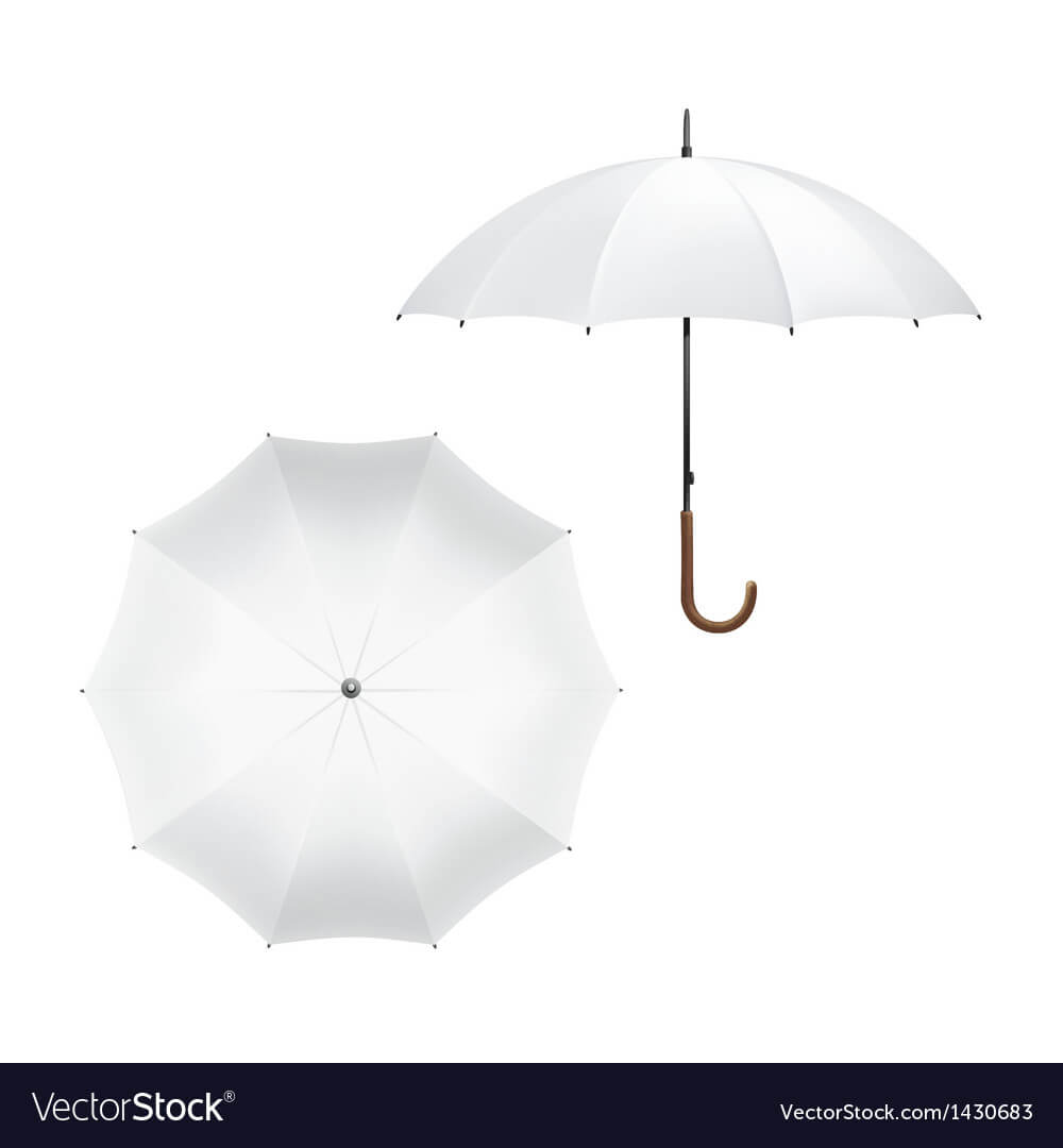 Blank White Umbrella Throughout Blank Umbrella Template