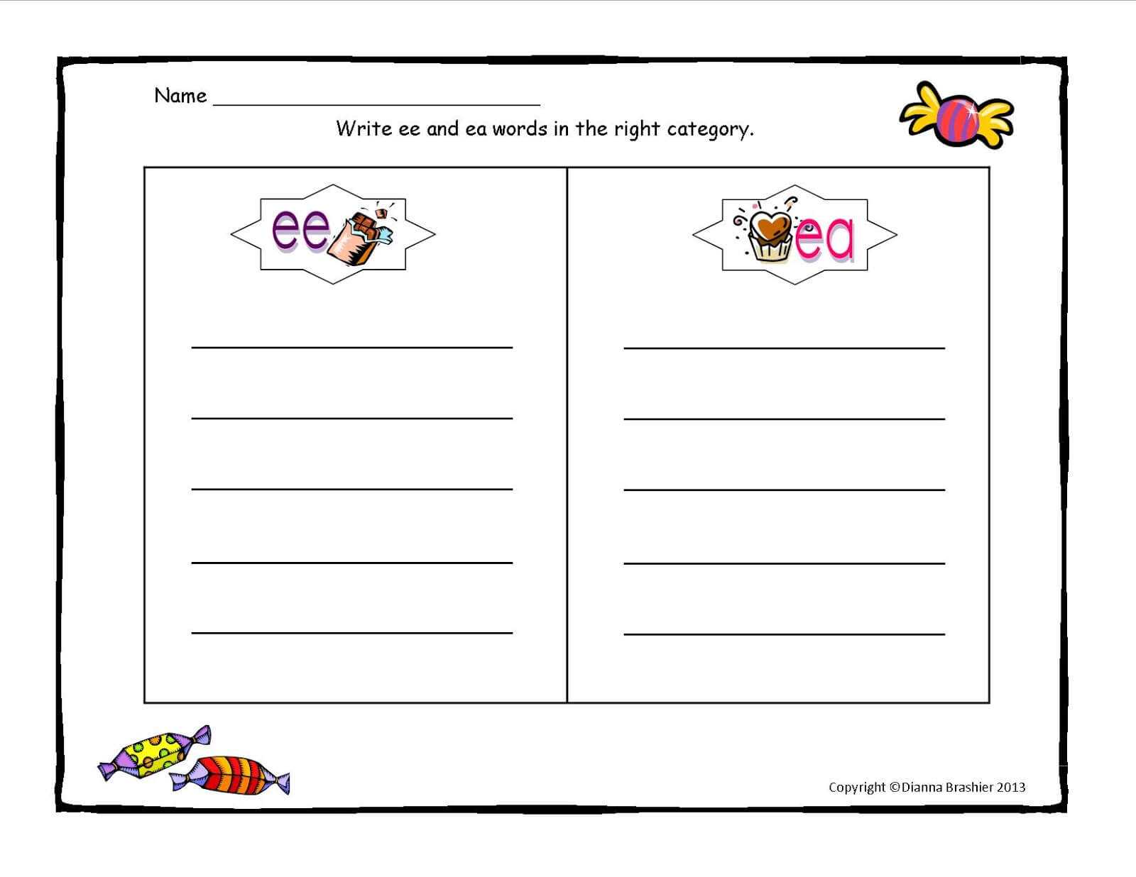 Blank Word Sort Template. Teaching Spelling Word Work On In Words Their Way Blank Sort Template