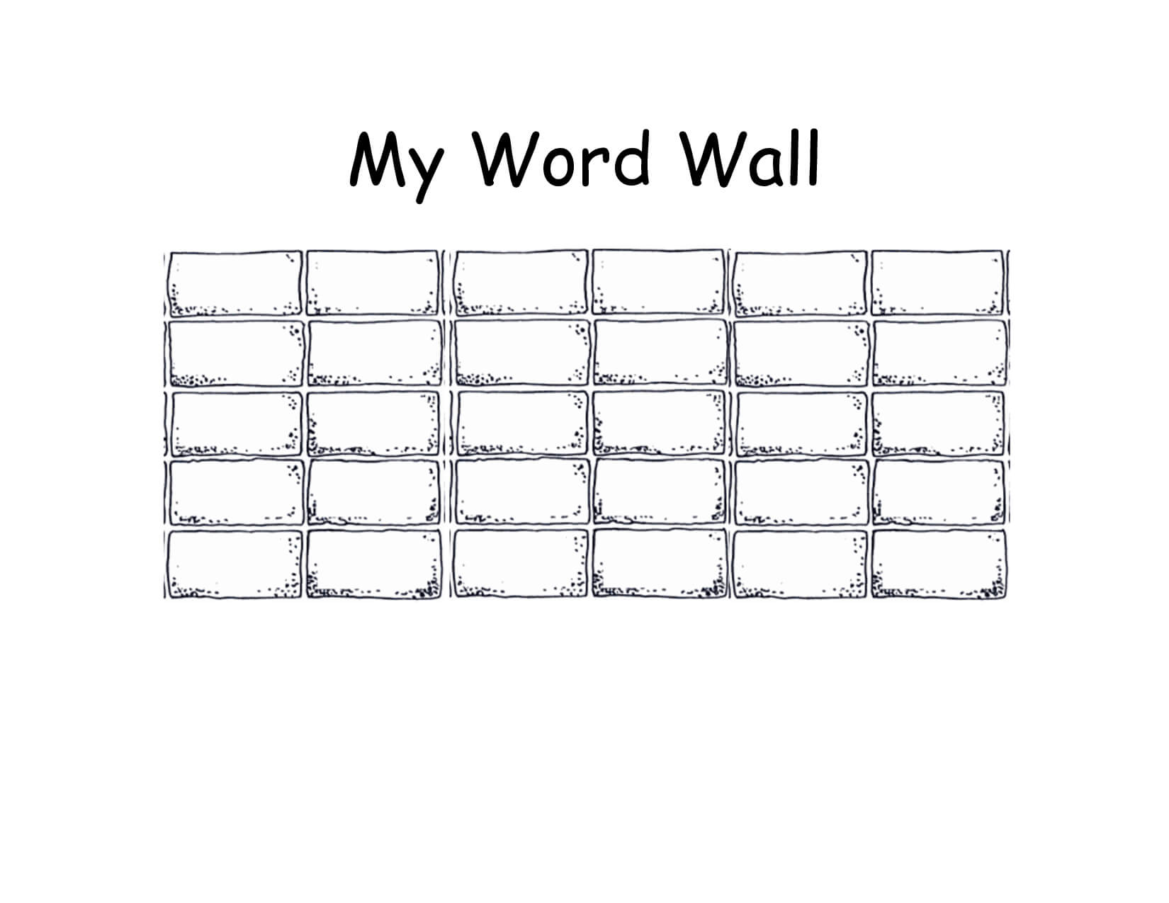 Blank+Printable+Word+Wall+Templates | Templates Printable Regarding Blank Word Wall Template Free