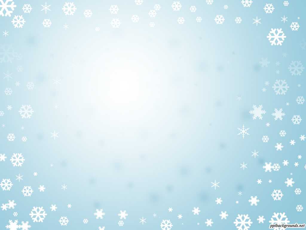 Blue Background With Frame Of Snowflakes Backgrounds For Throughout Snow Powerpoint Template