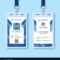 Blue Employee Id Card Design Template for Company Id Card Design Template