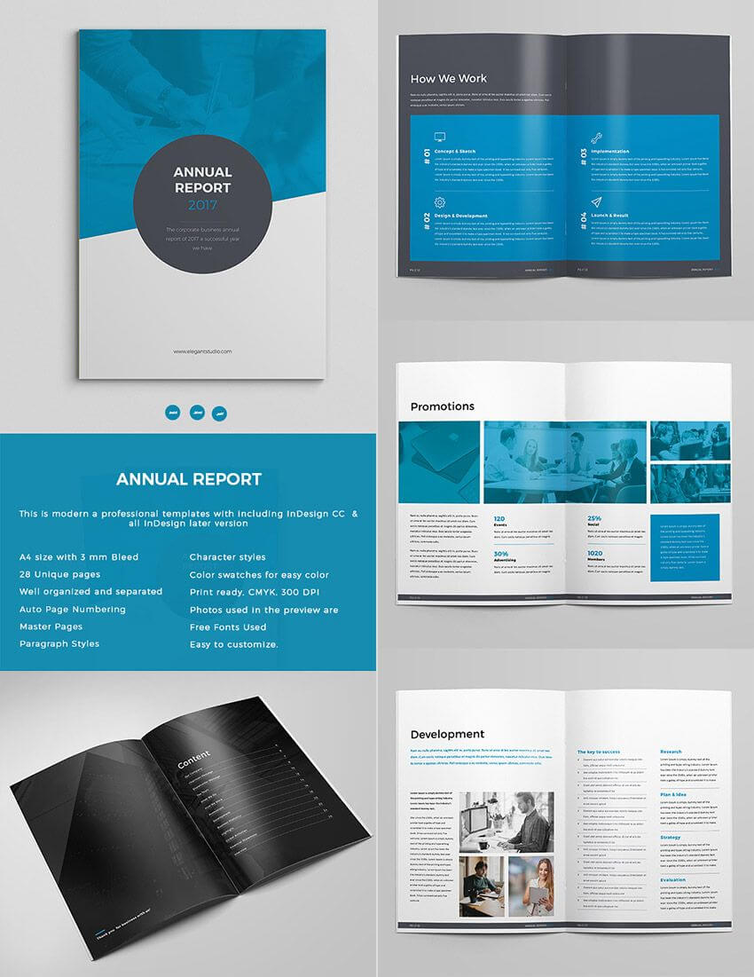 Bold Annual Report Template Indesign Design Set | Indesign Regarding Free Annual Report Template Indesign