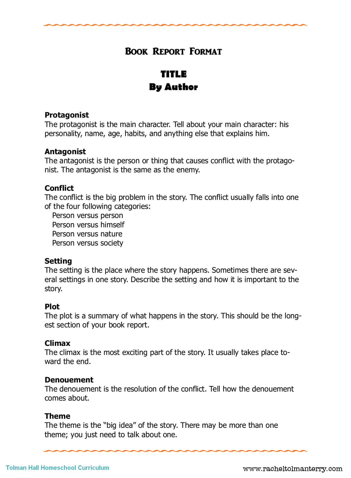 Book Report Format. Can Be Used For Personal Or Assigned With Regard To College Book Report Template