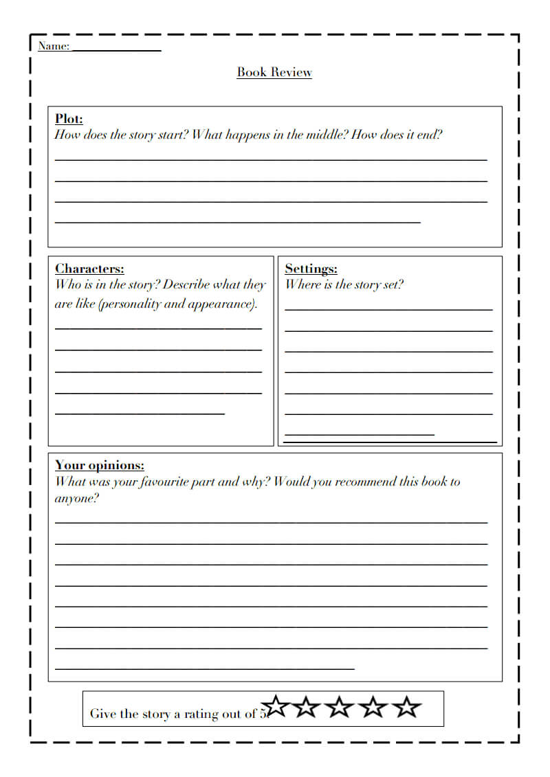 Book Review Template Differentiated.pdf – Google Drive Throughout Book Report Template Middle School