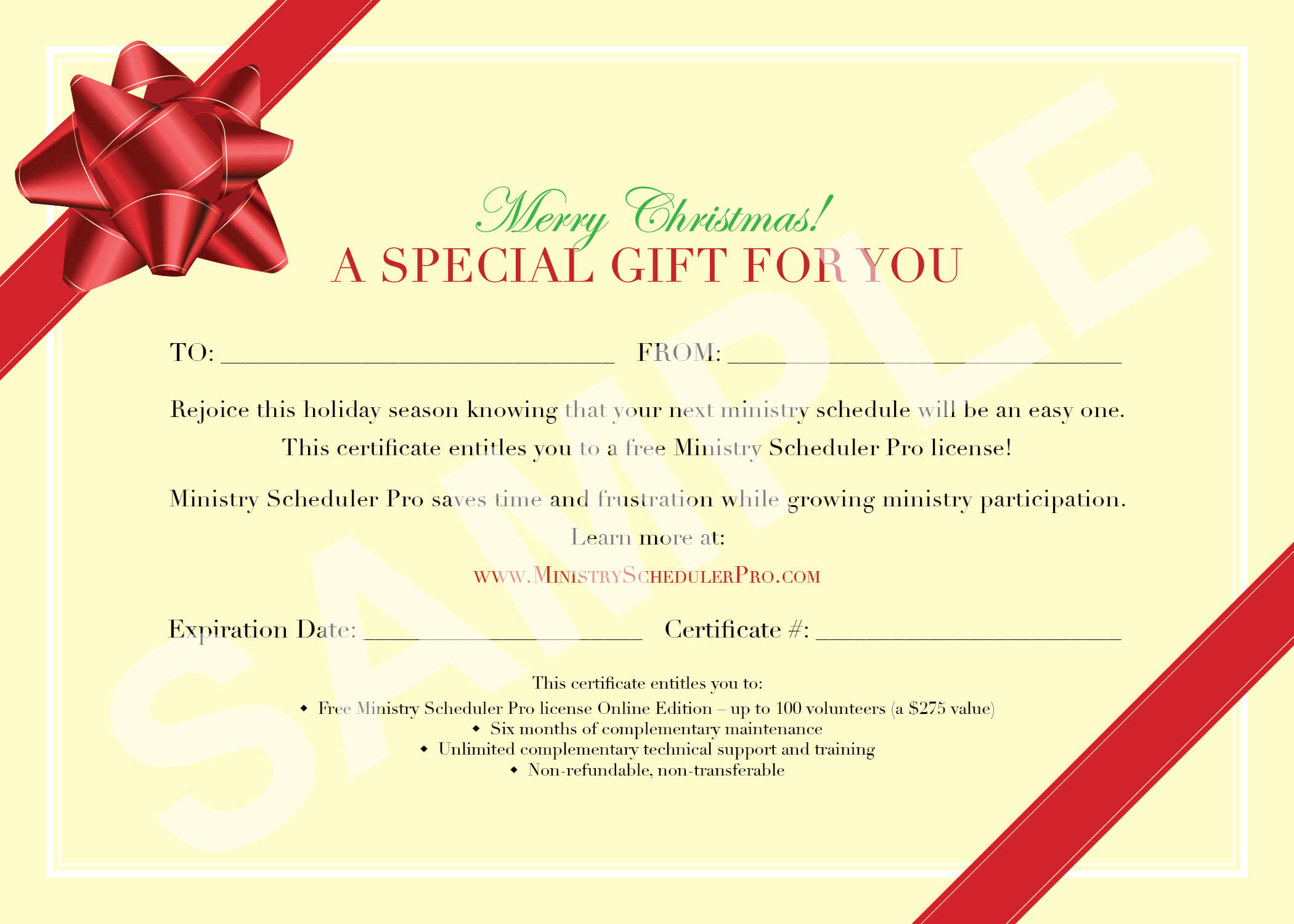 Bow Sample Gift Certificate Template Intended For Present Certificate Templates