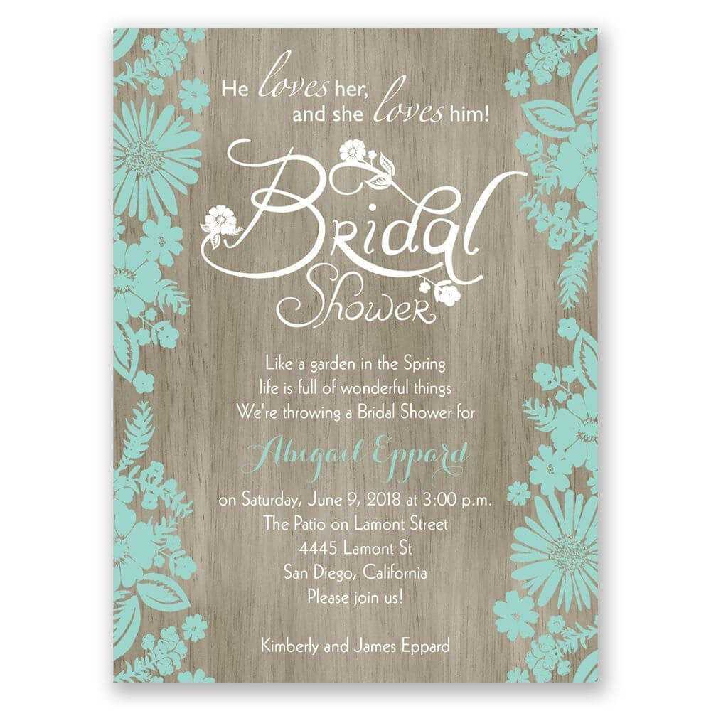 Bridal Shower Invitations Blank Templates | Wedding Shower For Blank Bridal Shower Invitations Templates