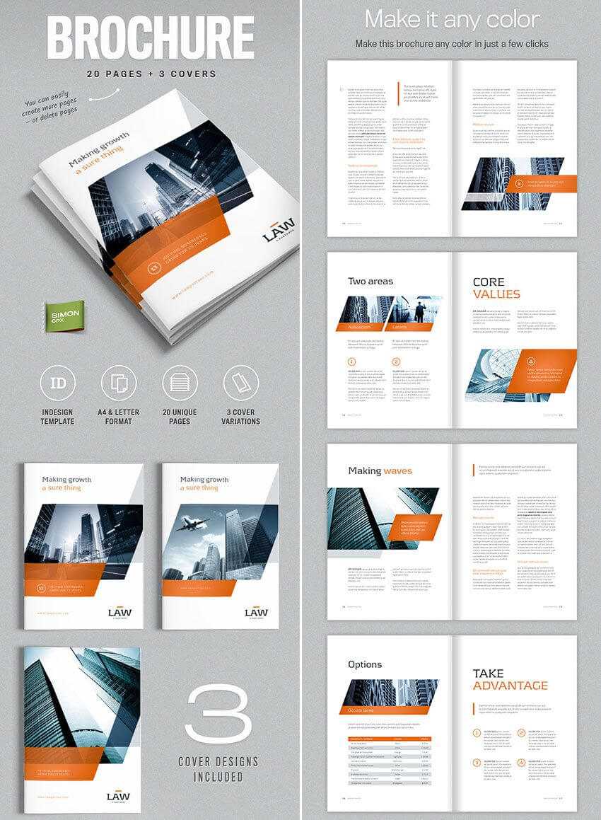 Brochure Template For Indesign – A4 And Letter | Indesign Within Brochure Templates Free Download Indesign