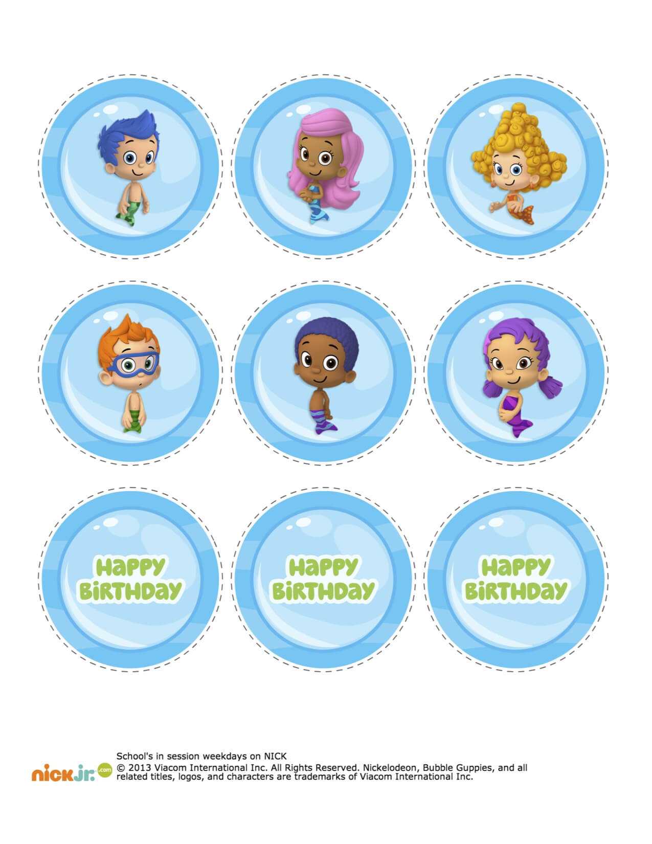 Bubble Guppies Birthday Banner Template – Atlantaauctionco For Bubble Guppies Birthday Banner Template