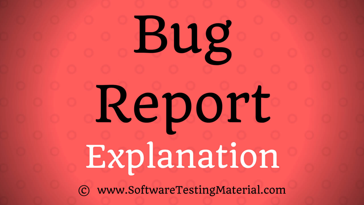 Bug Report Template With Detailed Explanation | Software Within Bug Report Template Xls