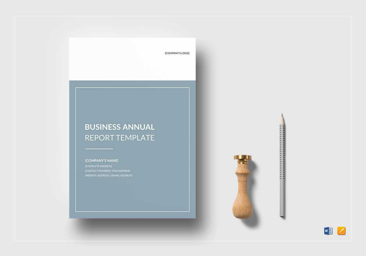 Business Annual Report Template For Annual Report Word Template