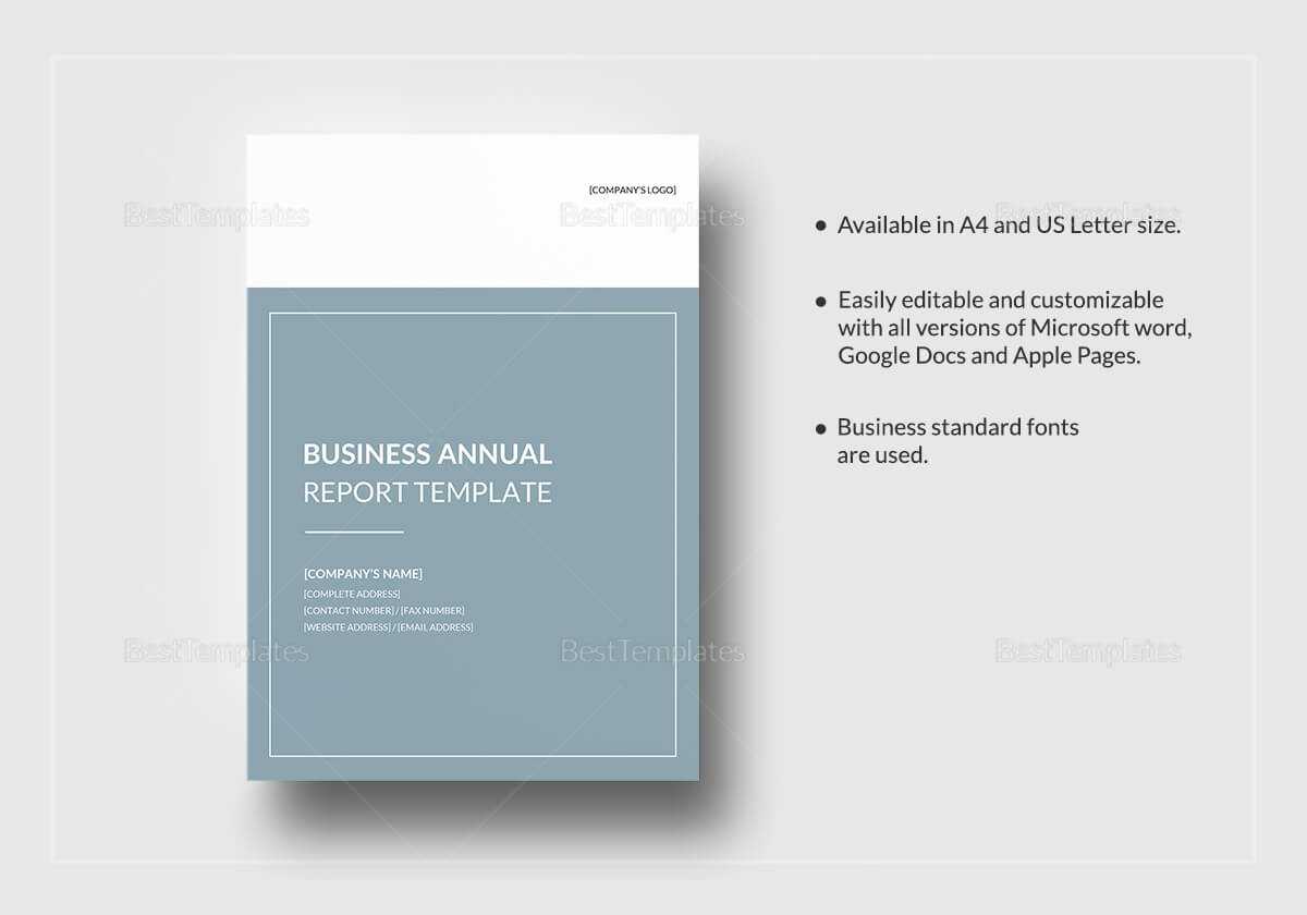 Business Annual Report Template Pertaining To Word Annual Report Template