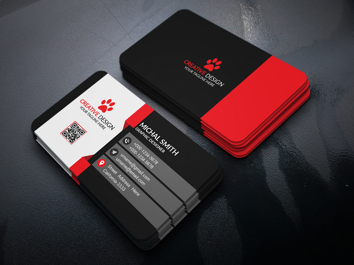 Business Card Design (Free Psd) On Behance With Regard To Psd Visiting Card Templates