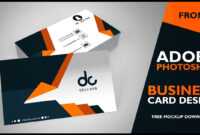 Business Card Design In Photoshop Cs6 | Front | Photoshop Tutorial intended for Photoshop Cs6 Business Card Template