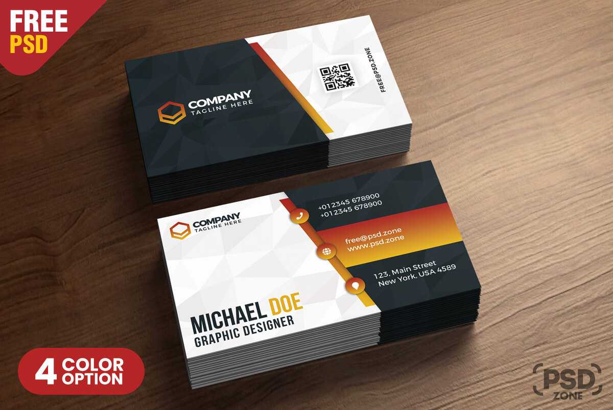 Business Card Design Templates Psd – Psd Zone Pertaining To Calling Card Template Psd