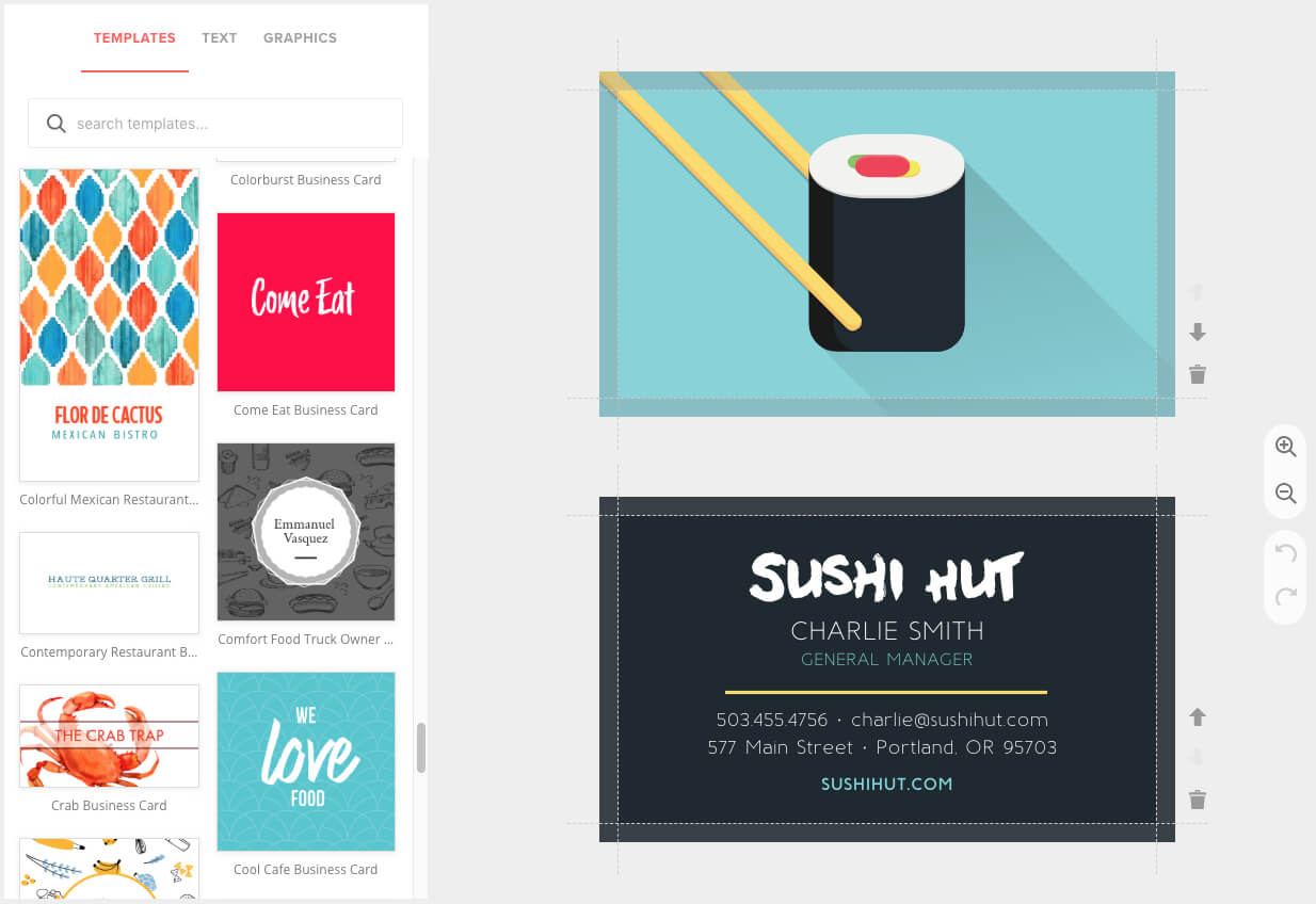 Business Card Maker, Custom & Pro Quality – Musthavemenus Within Business Card Maker Template