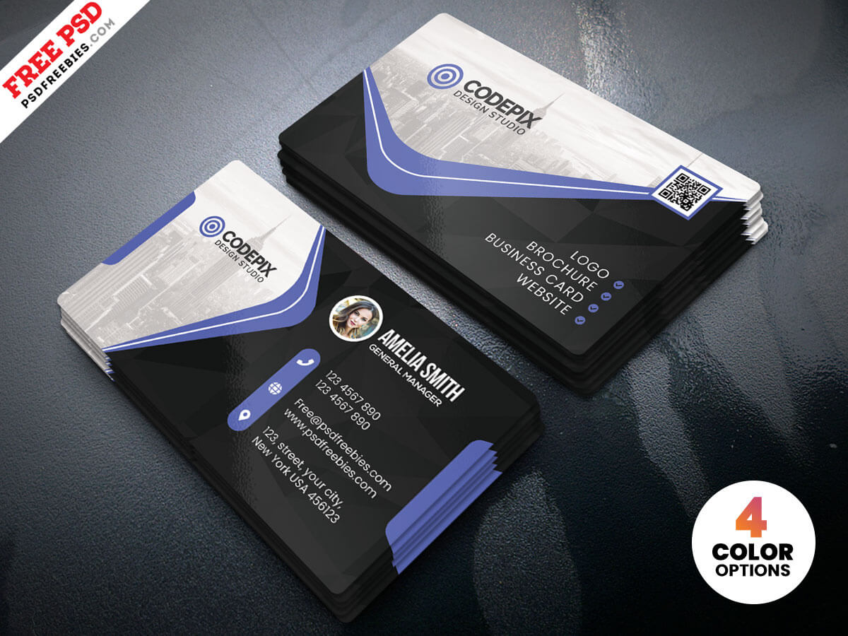 Business Card Psd Templatepsd Freebies On Dribbble With Visiting Card Psd Template