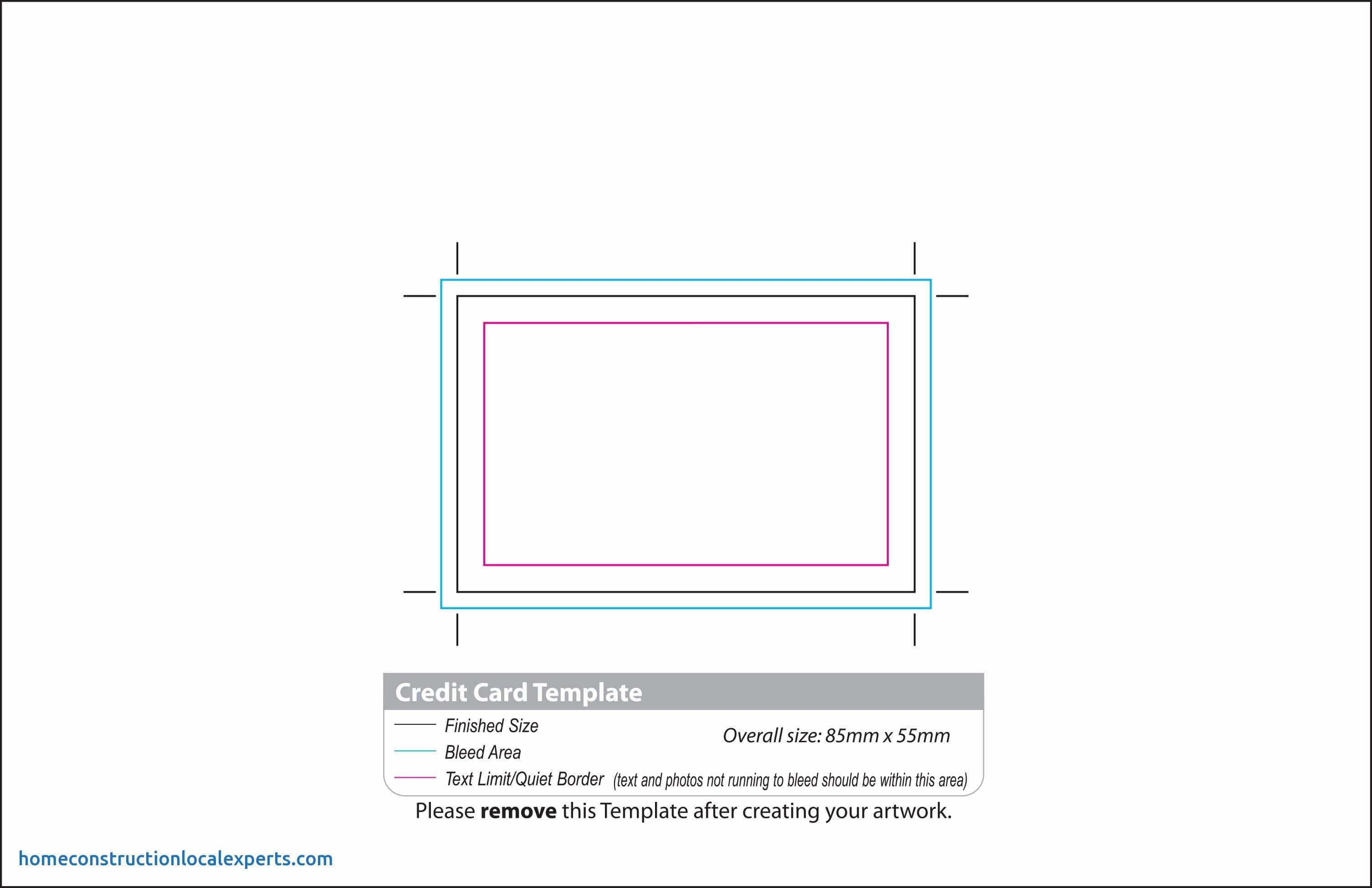 Business Card Size Word Of In Microsoft Average Design Pertaining To Credit Card Size Template For Word