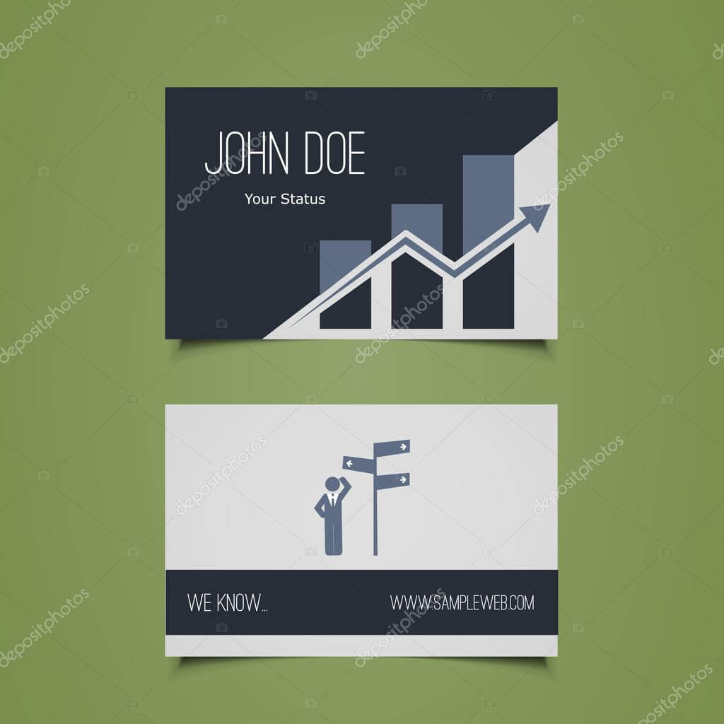 Business Card Template – Corporate Identity Design — Stock For Decision Card Template