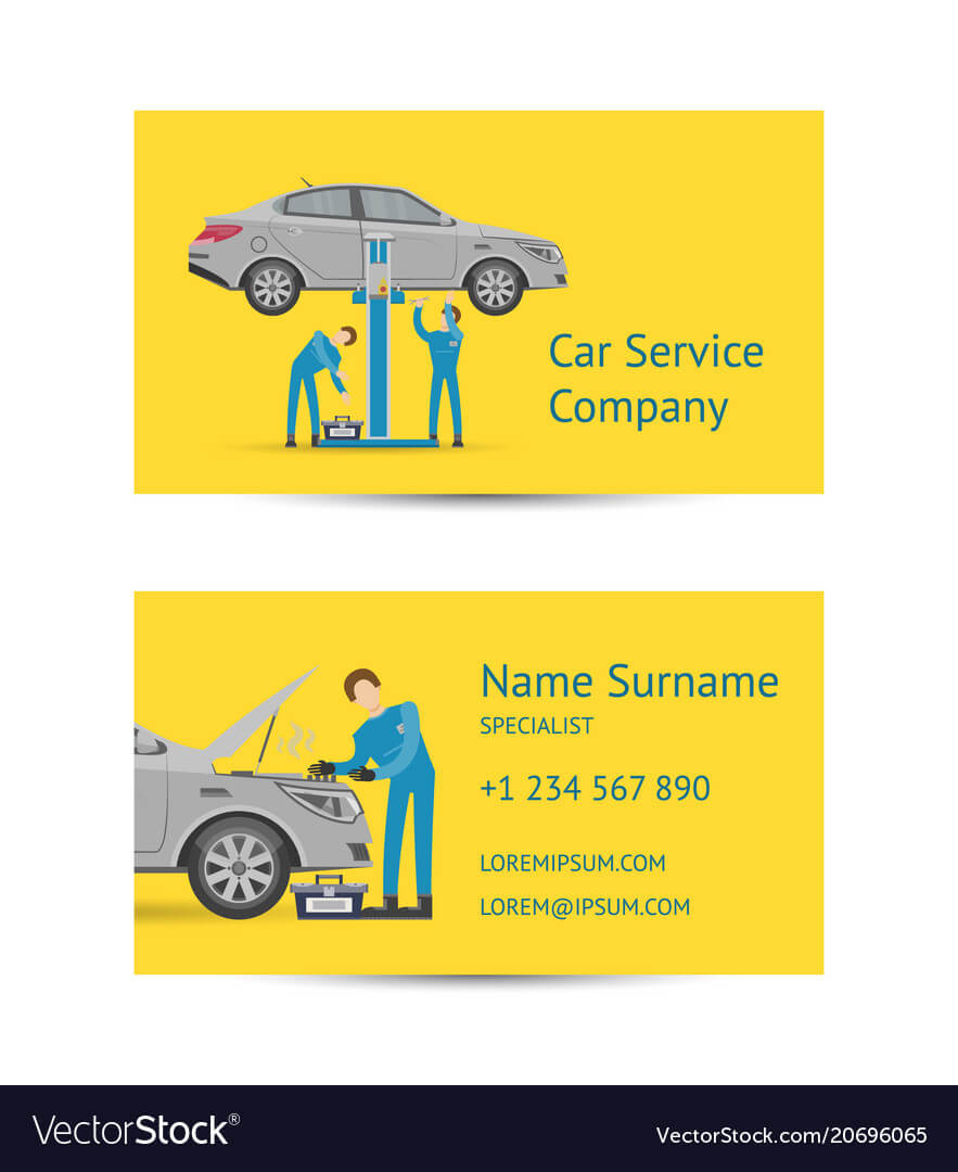 Business Card Template For Auto Service Inside Automotive Business Card Templates