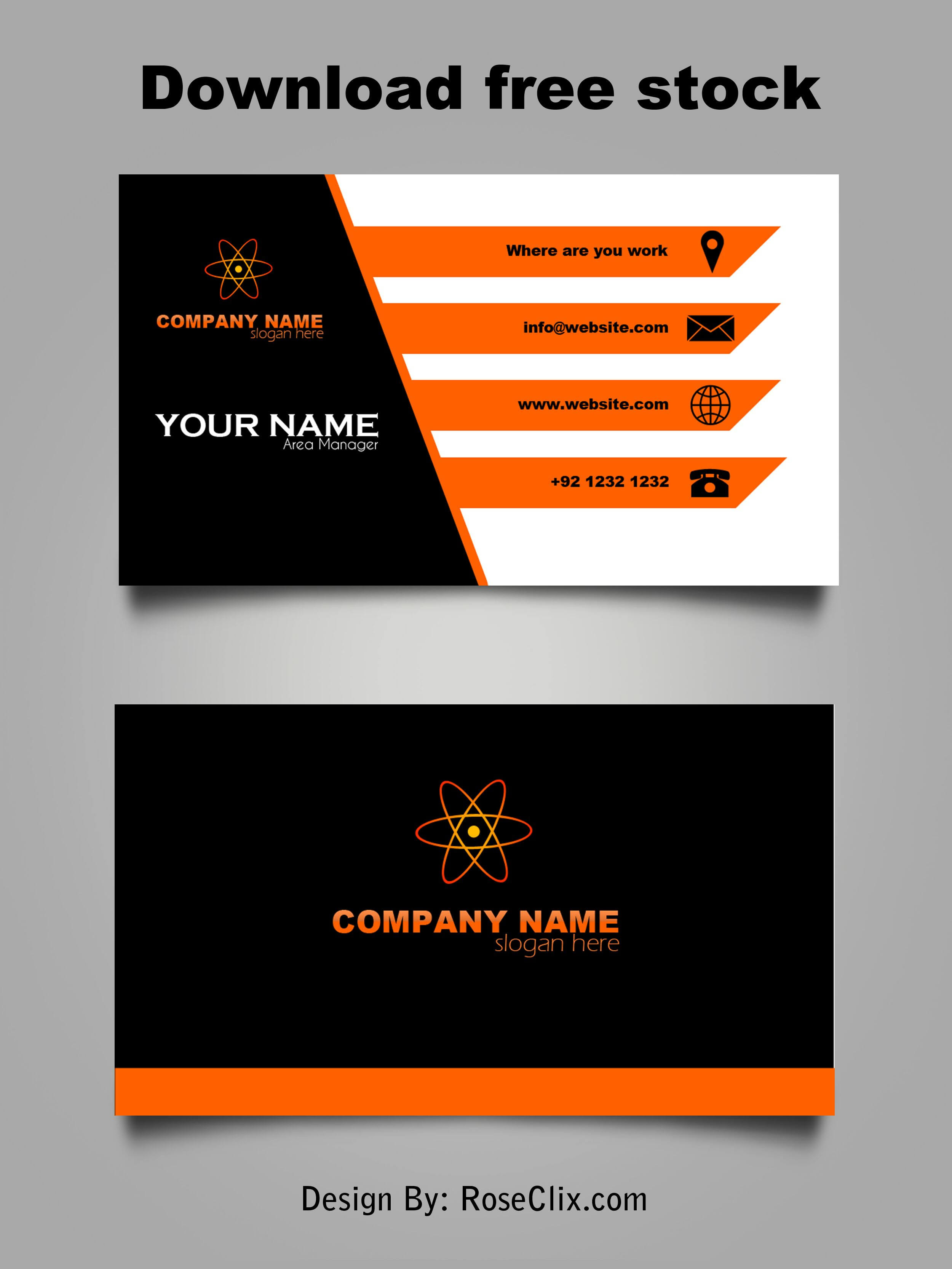 Business Card Template Free Downloads Psd Fils. In 2019 Intended For Templates For Visiting Cards Free Downloads