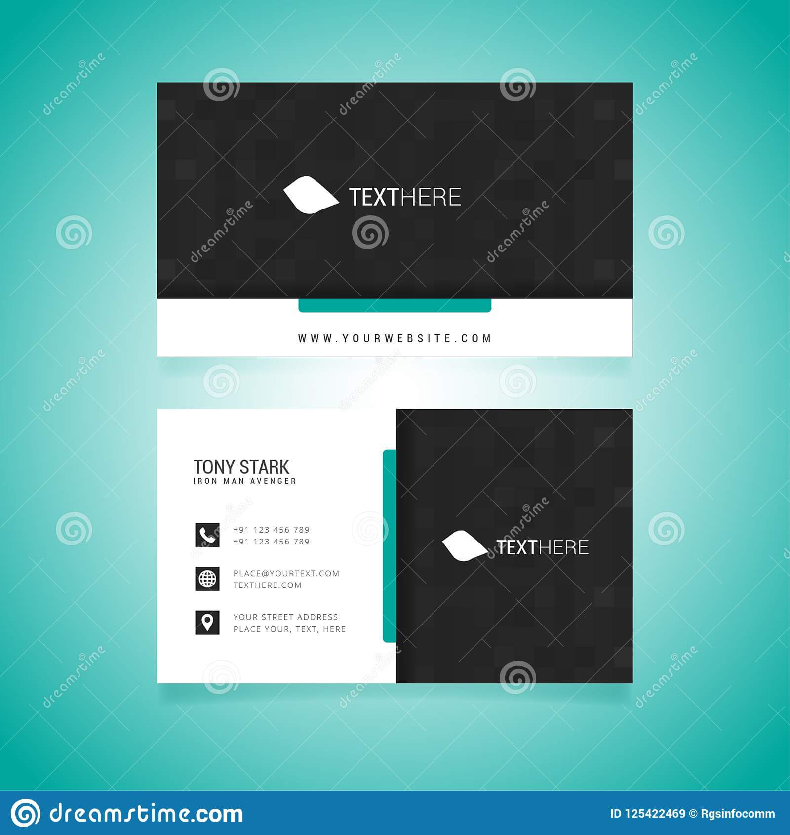 Business Card Vector Template Stock Vector – Illustration Of In Adobe Illustrator Business Card Template