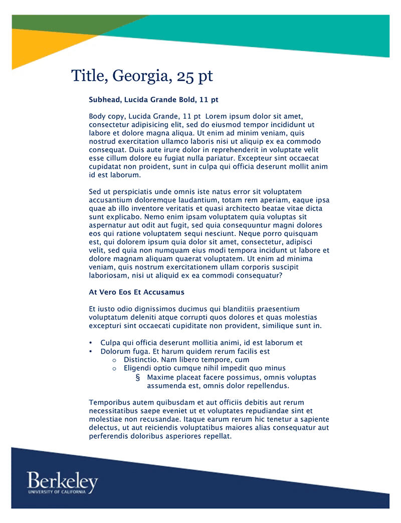 Business Documents • Brand Guidelines Inside Google Word Document Templates