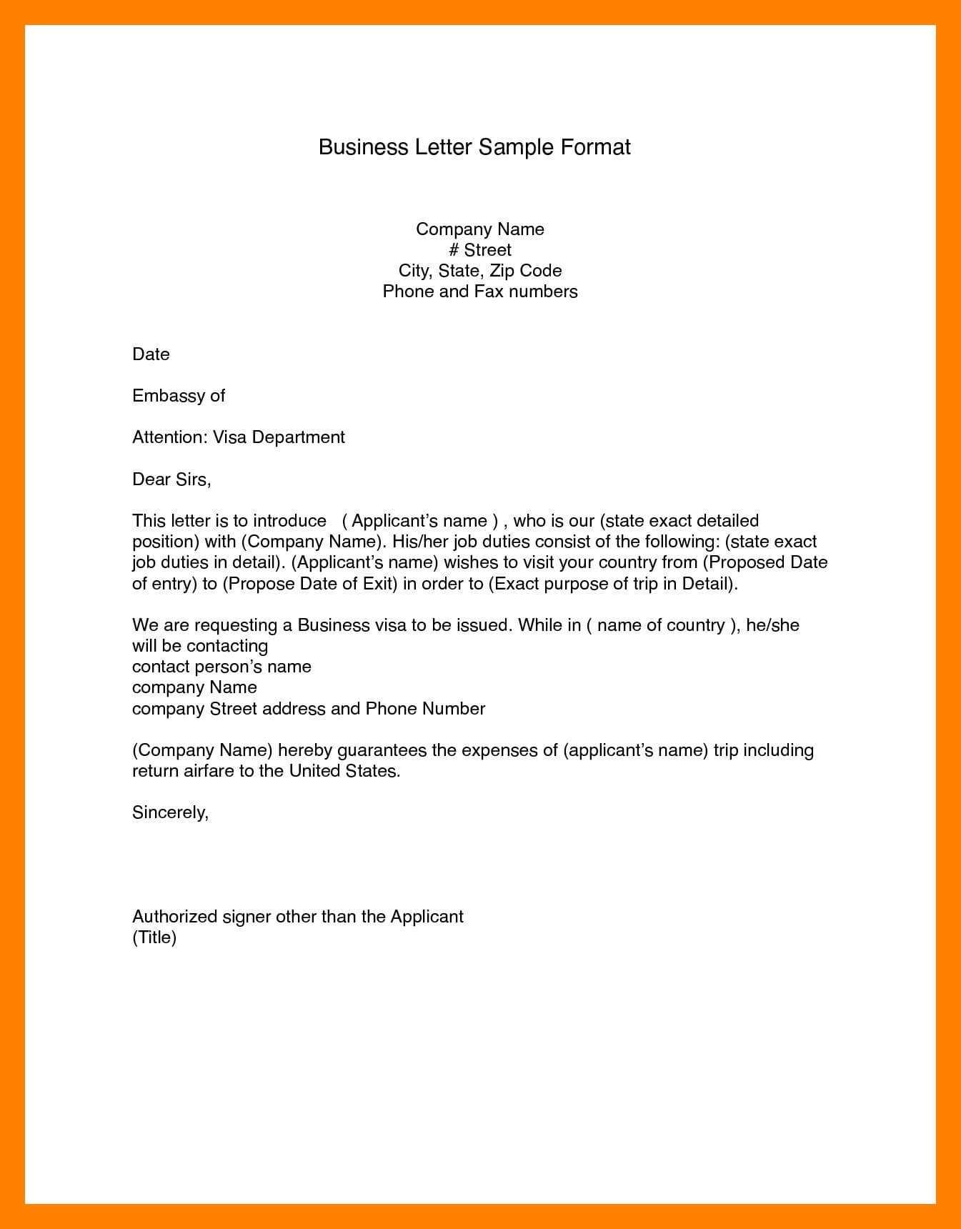 Business Letter Format Word (14) | Bank Statement For Modified Block Letter Template Word