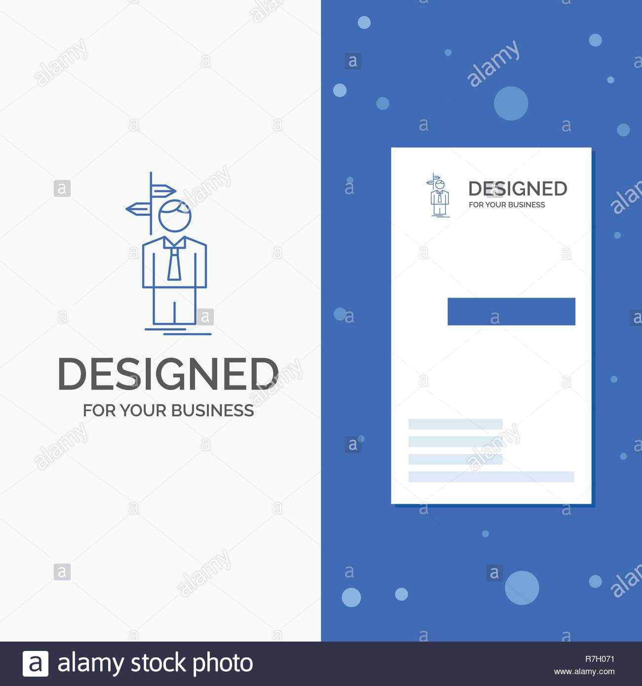 Business Logo For Arrow, Choice, Choose, Decision, Direction With Decision Card Template