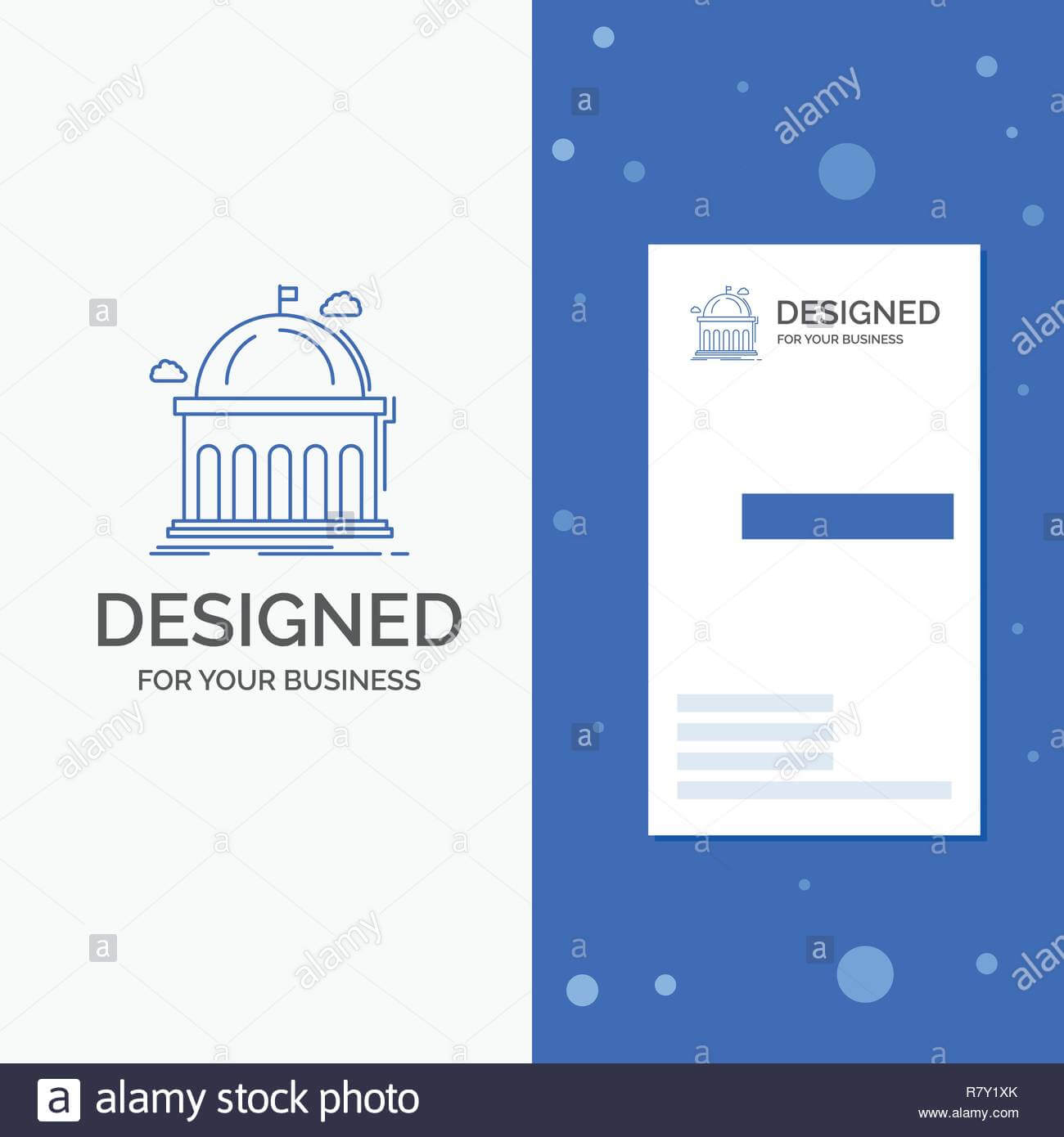 Business Logo For Library, School, Education, Learning With Library Catalog Card Template